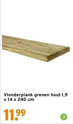 GAMMA Vlonderplank grenen hout 1,9 x 14 x 240 cm aanbieding