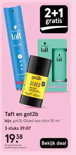 Etos Taft en got2b aanbieding