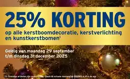 GAMMA alle kerstboomdecoratie, kerstverlichting en kunstkerstbomen' aanbieding