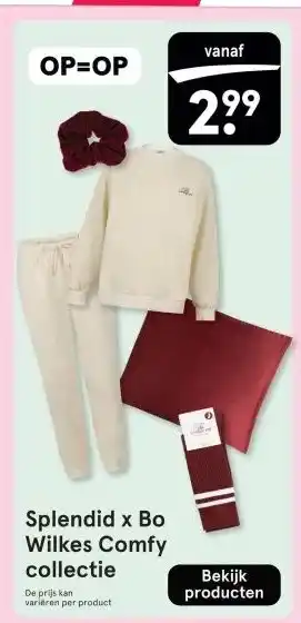 Etos Splendid x Bo Wilkes Comfy aanbieding