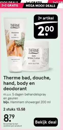 Etos Therme bad, douche, hand, body en deodorant aanbieding
