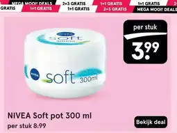 Etos NIVEA Soft pot 300 ml aanbieding