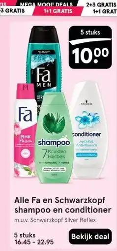 Etos Alle Fa en Schwarzkopf shampoo en conditioner aanbieding