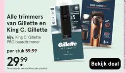 Etos Alle trimmers van Gillette en King C. Gillette aanbieding