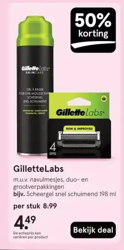 Etos GilletteLabs aanbieding