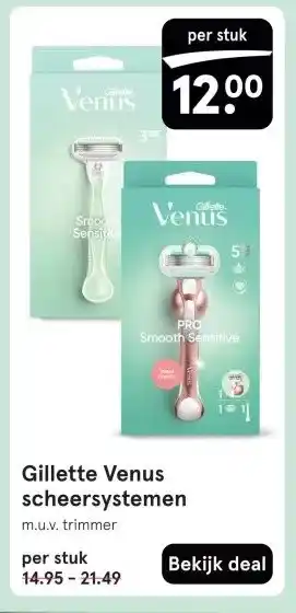 Etos Gillette Venus scheersystemen aanbieding