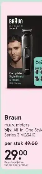 Etos Braun aanbieding