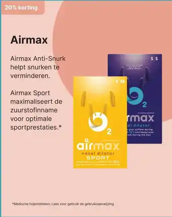 De Online Drogist Airmax aanbieding