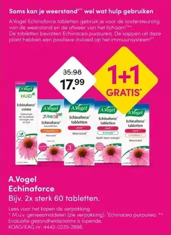 DA A.Vogel Echinaforce aanbieding