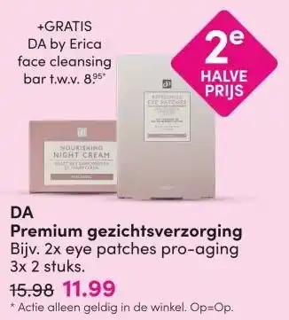 DA DA Premium gezichtsverzorging aanbieding