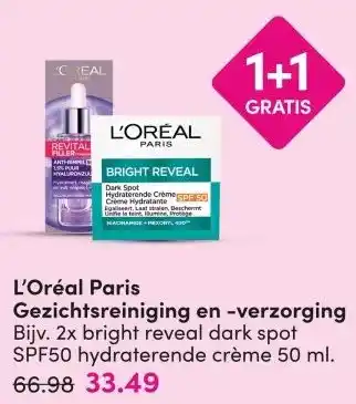 DA L'Oréal Paris Gezichtsreiniging en -verzorging aanbieding