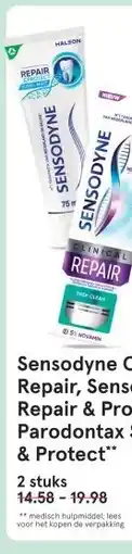 Etos Sensodyne Clinical Repair, Sensodyne Repair & Protect en Parodontax Strengthen & Protect aanbieding