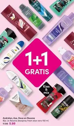 DA Andrélon, Axe, Dove en Rexona aanbieding