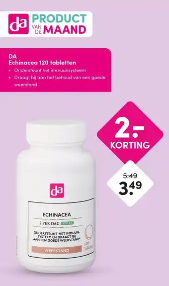 DA DA Echinacea 120 tabletten aanbieding