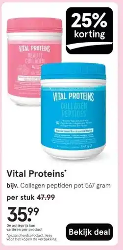 Etos Vital Proteins aanbieding