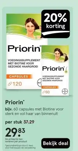 Etos Priorin aanbieding