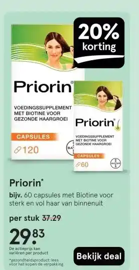 Etos Priorin aanbieding
