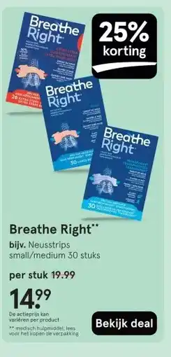 Etos Breathe Right aanbieding