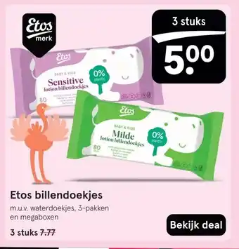 Etos Etos billendoekjes aanbieding