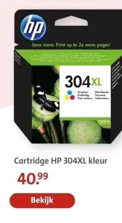 Bruna Cartridge HP 304XL kleur aanbieding