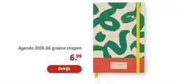 Bruna Agenda 2026 A6 groene strepen aanbieding