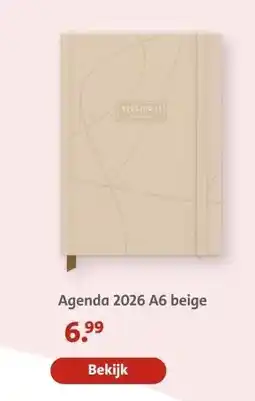 Bruna Agenda 2026 A6 beige aanbieding