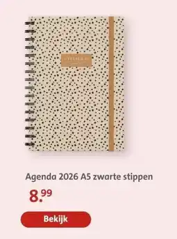 Bruna Agenda 2026 A5 zwarte stippen aanbieding