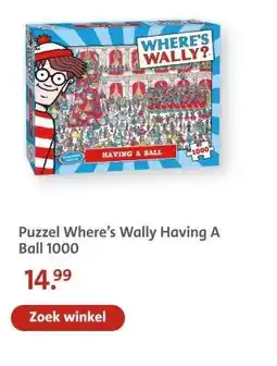 Bruna Puzzel Where's Wally Having A Ball 1000 aanbieding