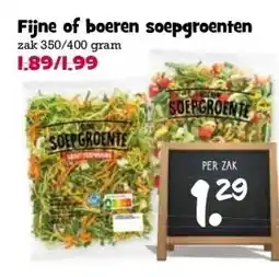 Boon`s Markt Fijne of boeren soepgroenten aanbieding