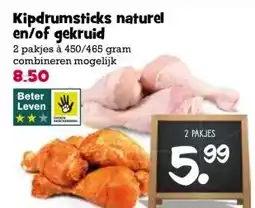 Boon`s Markt Kipdrumsticks naturel en/of gekruid aanbieding