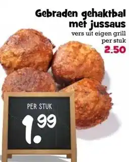 Boon`s Markt Gebraden gehaktbal met jussaus aanbieding