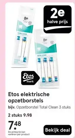Etos Etos elektrische opzetborstels aanbieding
