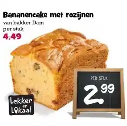 Boon`s Markt Bananencake met rozijnen aanbieding