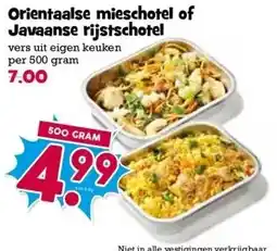 Boon`s Markt Orientaalse mieschotel of Javaanse rijstschotel aanbieding