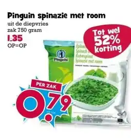 Boon`s Markt Pinguin spinazie met room aanbieding