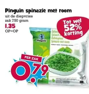 Boon`s Markt Pinguin spinazie met room aanbieding