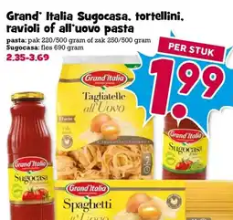 Boon`s Markt Grand Italia Sugocasa, tortellini, ravioli of all'uovo pasta aanbieding
