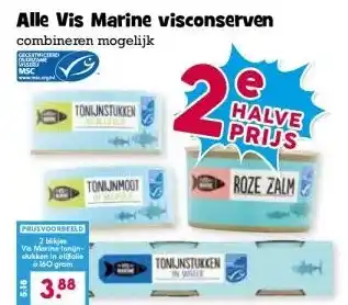 Boon`s Markt Alle Vis Marine visconserven aanbieding