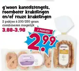 Boon`s Markt g'woon kaneelstengels. roomboter krakelingen en/of reuze krakelingen aanbieding