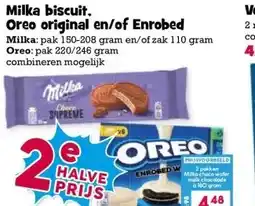 Boon`s Markt Milka biscuit. Oreo original en/of Enrobed aanbieding