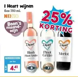 Boon`s Markt I Heart wijnen aanbieding