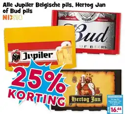 Boon`s Markt Alle Jupiler Belgische pils, Hertog Jan of Bud pils aanbieding