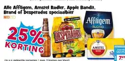 Boon`s Markt Alle Affligem, Amstel Radler, Apple Bandit. Brand of Desperados speciaalbier aanbieding