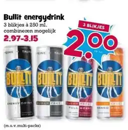 Boon`s Markt Bullit energydrink aanbieding