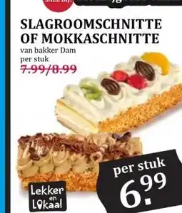 Boon`s Markt SLAGROOMSCHNITTE OF MOKKASCHNITTE aanbieding