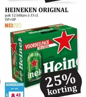 Boon`s Markt HEINEKEN ORIGINAL aanbieding