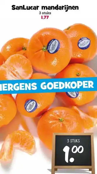 Boon`s Markt SanLucar mandarijnen aanbieding