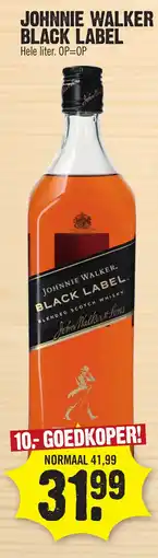 Super Dirck 3 Johnnie walker black label aanbieding