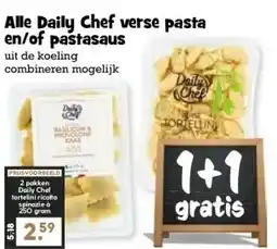 Boon`s Markt Alle Daily Chef verse pasta en/of pastasaus aanbieding