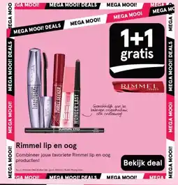 Etos Rimmel lip en oog aanbieding